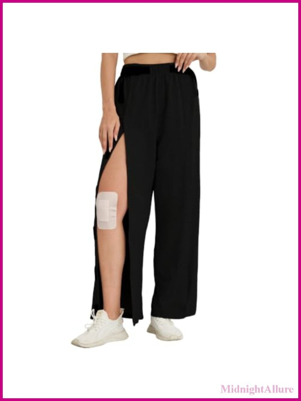 Women's Adaptive Tear Away Pants with Pockets Post Surgery Lounge Sweatpants